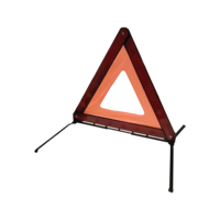 Triangle de signalisation réfléchissant à haute intensité en plastique prismatique, portable et pliable, outils de sécurité routière d'urgence pour voiture, sans signal sonore