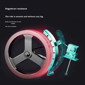 Vélo <span class=keywords><strong>de</strong></span> spinning vertical à contrôle électromagnétique en gros, OEM, ultra-silencieux pour la maison, avec écran LED, volant d'inertie <span class=keywords><strong>de</strong></span> 6 kg, capacité maximale <span class=keywords><strong>de</strong></span> 150 kg - Product Image 3