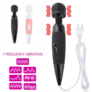 Vibrator dewasa untuk wanita senyap produk seks 220V Lurus kuat berlian hitam AV tongkat pijat Vibrator wanita - Product Image 6