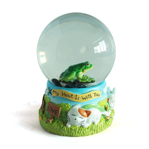 Tùy chỉnh động vật snowglobe đại dương thế giới với những bông tuyết trắng và âm nhạc, một chuyên nghiệp snowglobe nhà sản xuất nước toàn cầu - Product Image 3
