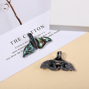 Natural Sea Shell Fishtail Broche Pingente Natural Branco Shell DIY Abalone Shell Oceano Série Brinco Colar Acessórios - Product Image 3