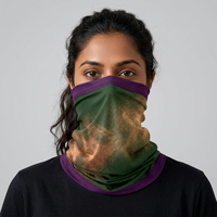 Balaclava personnalisée imprimée pour l'extérieur - Coupe-vent, séchage rapide, tricot extensible 100% polyester, personnalisable