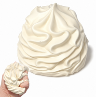 Nouveau Jouet Anti-Stress en Silicone Unisexe en Forme de Crème Pâtissière, Simulation Douce, Décompression, Dessert, Fidget pour Enfants de 8 Ans et Plus, Vente en Gros