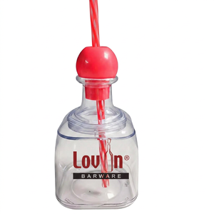 375ML <b>Plastic</b> Tequila <b>Plastic</b> Bottle Drinking <b>Cup</b> and Vessel - Product Image 6