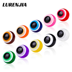 ลูกปัดตาปลอม พลาสติกเรซิ่น ขนาด 4 มม. 5 มม. 6 มม. 8 มม. 10 มม. 12 มม. อุปกรณ์ตกปลา สำหรับงาน DIY และตกปลา - Product Image 5