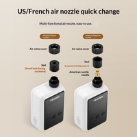 Pompe à vélo électrique portable avec écran intelligent, gonfleur de vélo haute pression, compresseur d'air universel pour vélo de route et VTT