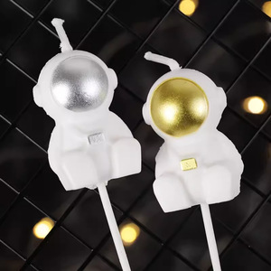 Astronaut <b>Candle</b> Soybean Mixed Wax Birthday <b>Candles</b> Cake Decoration For Children's Parties - Product Image 2