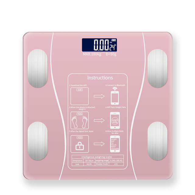Personal Electronic Bathroom Weighing Scale Digital Mobile App Body Fat Scale Composition Analyzer Smart Scale