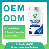 Capsules de soutien pour la prostate et la vessie OEM ODM, formule bien-être pour hommes, soutien du flux urinaire, complément alimentaire, 60 capsules