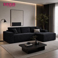 Canapé LOONGFUNG en boîte, compressé sous vide, modulaire, sectionnel, pour salon, montage facile, ensemble de canapé 3 places, vente en gros