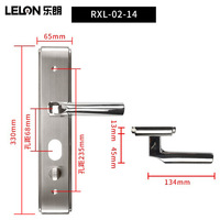 Serrure de porte extérieure personnalisée avec plaque de protection, antivol, haute sécurité, loquet robuste, mortaise, finition polie, cylindre de serrure
