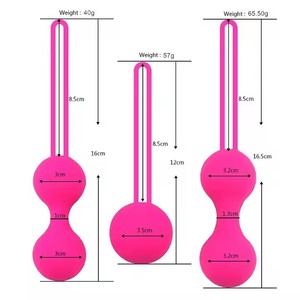Boules de Kegel vaginales en silicone premium imperméables Ben Wa, ensemble de 3 pièces pour femmes débutantes - Product Image 4