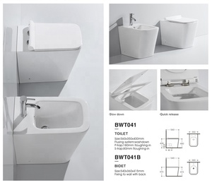 Inodoro سيراميك الحمام الطابق الخيالة واحدة قطعة Tankless حوض مرحاض عاء صوان - Product Image 6