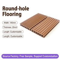 Planches de terrasse en WPC solide de qualité supérieure, anti-pourriture, composite bois-plastique, longueur personnalisée pour les sols de jardin et de patio de luxe