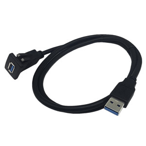 สายต่อขยาย USB3.0 สำหรับแผงหน้าปัดรถยนต์ 1 ม. อุปกรณ์เสริมเครื่องเล่นซีดีในรถยนต์พลาสติกทนทาน - Product Image 3