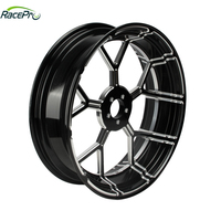 Racepro RP0210-2194B moto 16 "X 3.5" moyeux de jante de roue avant sans bride de moyeu de frein à disque pour Harley Davidson Sportster Dyna