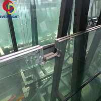 Verre à faible teneur en fer de 8 mm d'épaisseur, verre trempé super blanc transparent de 12 mm pour la construction