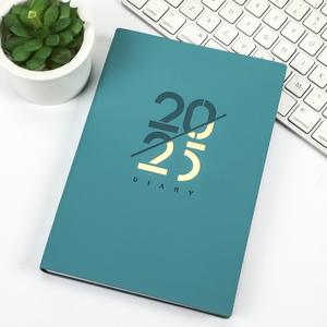 Новое поступление, розовый, молочный логотип, 2025, 2026 ежедневник, 365 дней, испанский английский, A5, искусственная кожа, роскошный подарок с ручкой - Product Image 6