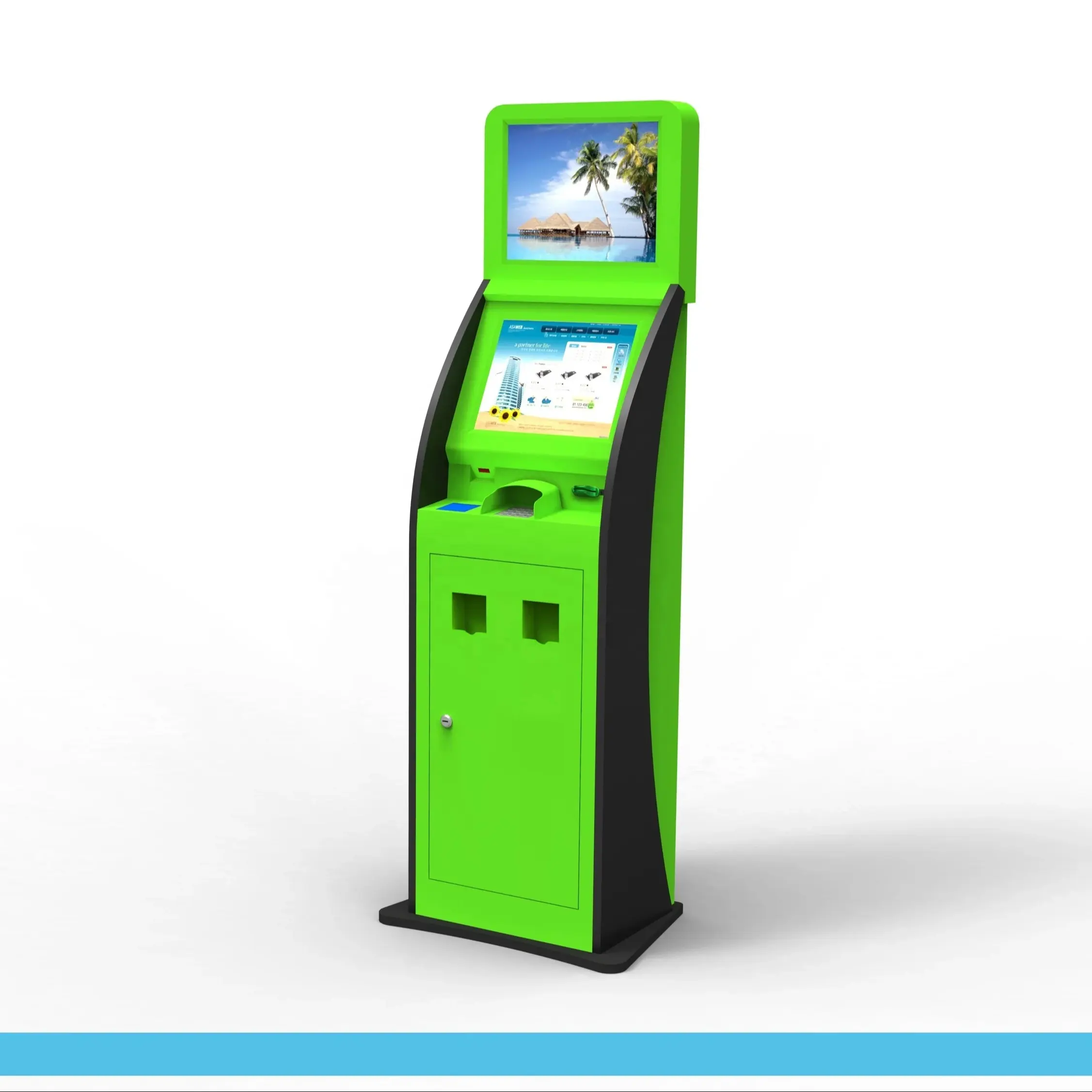 Unattendent Mobile Cashless QR Code Payment Alipay Wechat Apple Pay Sim Card Vending Machine System Receipt Printing