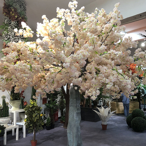 Bonsái de <span class=keywords><strong>Sakura</strong></span> de Plástico, Árbol de Flores de <span class=keywords><strong>Cerezo</strong></span> Artificial Grande y Pequeño para Interiores y Exteriores, Rosa y Blanco - Product Image 5