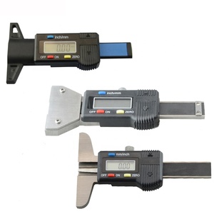 Manomètre électrique numérique, <span class=keywords><strong>jauge</strong></span> <span class=keywords><strong>de</strong></span> <span class=keywords><strong>profondeur</strong></span> pour les pneus <span class=keywords><strong>de</strong></span> mesure 0-25mm - Product Image 1