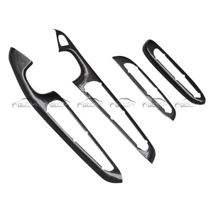 Accesorios Interiores para Automóvil de Fibra de Carbono para BMW E46 M3 2DR 1998-2004, Molduras para Manijas de Puerta Interiores, Estilo Automotriz - Product Image 2