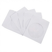 200 Pcs Amplop CD Kertas Putih Premium Maxtek dengan Jendela dan Lipatan 100 GSM untuk Pengiriman Logo Kustom