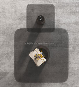 โต๊ะ<span class=keywords><strong>กาแฟ</strong></span>ด้านข้างทำจากแก้วใสโต๊ะกาแฟสแตนเลสสตีลสีเงินตั้งโต๊ะตรงกลางโต๊ะวิลล่าห้องนั่งเล่นทรงกลม - Product Image 4