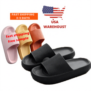 Pillow Slippers for Women and Men House Cloud Bedroom Rubber Home Sandalen Hausschuhe <strong>Slides</strong> <strong>Shower</strong> Sandals Slippers - Product Image 2