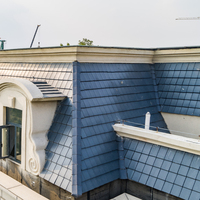 Tuiles de toit en céramique modernes pour villas, vente en gros d'usine - Tuiles carrées et plates personnalisables, écologiques et imperméables