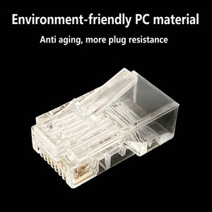 ethernet <strong>RJ45</strong> <strong>connector</strong> Cat6 pass through 8P8C modular plug UTP insert Cat 6 <strong>RJ45</strong> <strong>connector</strong> - Product Image 2