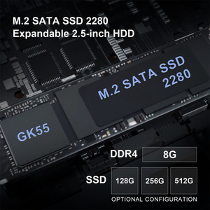 <span class=keywords><strong>Beelink</strong></span> <span class=keywords><strong>GK55</strong></span> Intel J4125 8GB 128GB Sin Ranura para Tarjeta TF, Sistema Operativo Wins10, SSD M2 SATA, Computadora Industrial, Pantalla Dual/HDTV/Ethernet, Mini PC - Product Image 6