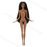 Poupée Mannequin Africaine Noire en PVC, Corps Vierge, Tête Incluse, Modèle de Figurine de Qualité Supérieure