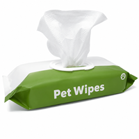 Lingettes pour animaux de compagnie pour chiens et chats, 100 pièces, parfum floral, lingettes de toilettage avec aloe vera, vitamine E, hypoallergéniques, sans rinçage, nettoyage en profondeur doux