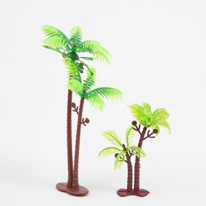 Plastic Coconut <b>Tree</b> Model Miniature Cake <b>Toppers</b> For Birthday Themed Party Decorations Reusable - Product Image 3