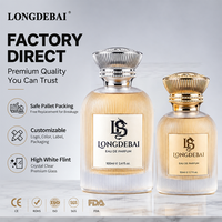 Flacon de parfum à sertir certifié CE 2026, 50 ml, 100 ml, en verre dépoli côtelé pour Eau de Parfum, avec bouchons en Zamac pour cosmétiques
