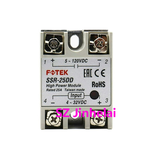 Neues und originales FOTEK SSR-05DD 10DD 25DD 50DD <span class=keywords><strong>75DD</strong></span> SSR-25DD-H Halbleiter relais modul 5A 10A 25A 50A 75A DC DC - Product Image 2