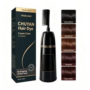 CHUYAN Hair Dye Bottle With Comb <b>Magic</b> Applicator JetBlack <b>Root</b> Touchup Home Use FDA Approved OEM Wholesale - Product Image 1