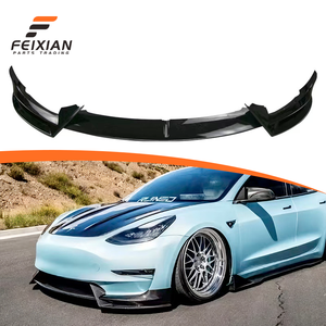 Prix de gros pour <span class=keywords><strong>Tesla</strong></span> <span class=keywords><strong>MODEL</strong></span> <span class=keywords><strong>3</strong></span> Y 2016-2023 Style AD Sans perçage Lame avant séparatrice Aileron de tuning à visser Universel FEIXIAN - Product Image 1