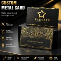 Edelstahl Aluminium Luxus personalisierte Metall-Visitenkarte benutzerdefinierter Laserdruck Metall-Visitenkarte mit QR-Code