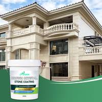 Peinture murale liquide effet pierre naturelle colorée en spray pour extérieur et intérieur, anti-moisissure, lavable