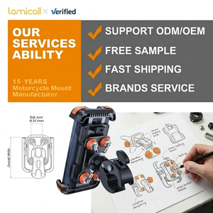 Support de téléphone pour moto Lamicall BCSP01, grande taille, double amortissement des chocs, antivibrations, fixation sécurisée, compatible avec les smartphones de 4,7 à 6,7 pouces - Product Image 5