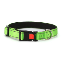 Collier Réfléchissant Ajustable en Nylon Rembourré pour Chien et Chat, avec Boucle de Sécurité et Rubans Lumineux Décoratifs – Vente en Gros