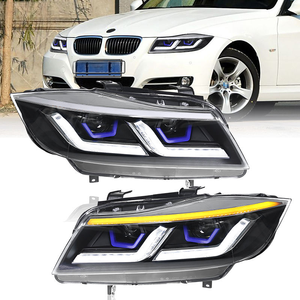 Pour <span class=keywords><strong>BMW</strong></span> Série 3 <span class=keywords><strong>E90</strong></span> E91 2005-2012 : Ensemble de phares LED améliorés avec DRL et clignotants séquentiels <span class=keywords><strong>318i</strong></span> 320i 325i 335i - Product Image 1