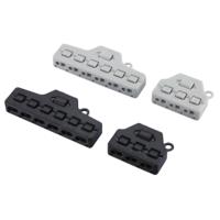 Connecteur LED basse tension BELEKS 1 entrée 3 sorties 42V CC Blocs de bornes à clipser parallèles rapides pour bande lumineuse LED