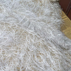 Squisita moda nappa <span class=keywords><strong>oro</strong></span> e argento camicia di seta leggermente trasparente tessuto decorativo per elegante abito da donna - Product Image 3