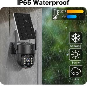 5G و G Wifi 6 WiFi لاسلكية خارجية 2K PTZ Wifi 4MP كاميرات حماية بطارية شمسية للمنزل مع كشاف حركة PIR - Product Image 2