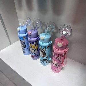Pulipu Plastic <b>Water</b> <b>Bottle</b> Cartoon Hinged Cap <b>Childrens</b> Portable Travel Cup Bpa Free - Product Image 1