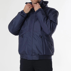 แจ็กเก็ตใส่ทำงานสะท้อนแสงทำจากผ้าโพลีเอสเตอร์แจ็กเก็ตนิรภัยฤดูหนาวพร้อมโลโก้ตามสั่ง - Product Image 3