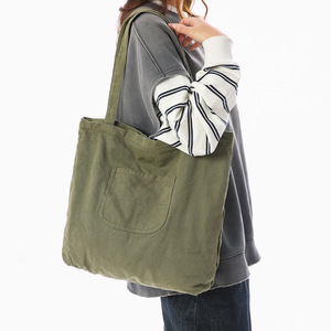 Bolsa Tote de Lona Lavada Vintage, Grande Capacidade, Bolsa de Compras para Mulheres, Ideal para o Dia a Dia - Product Image 2